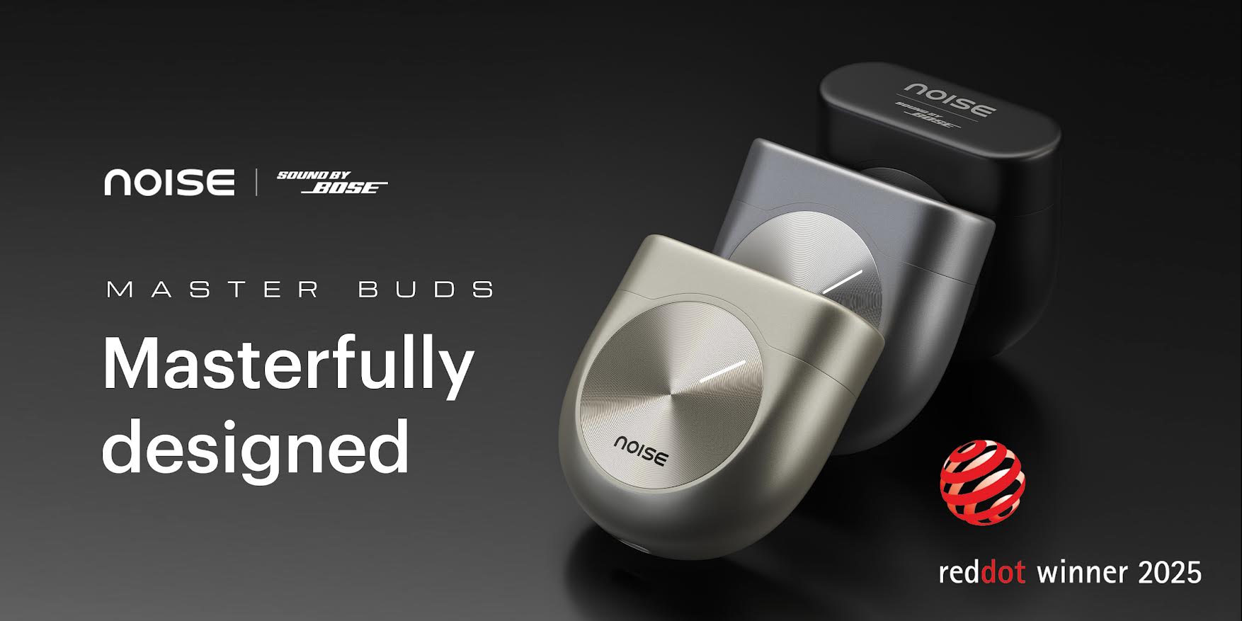 Noise Master Buds Win Red Dot Award 2025: A Global Recognition of Indian Design Excellence