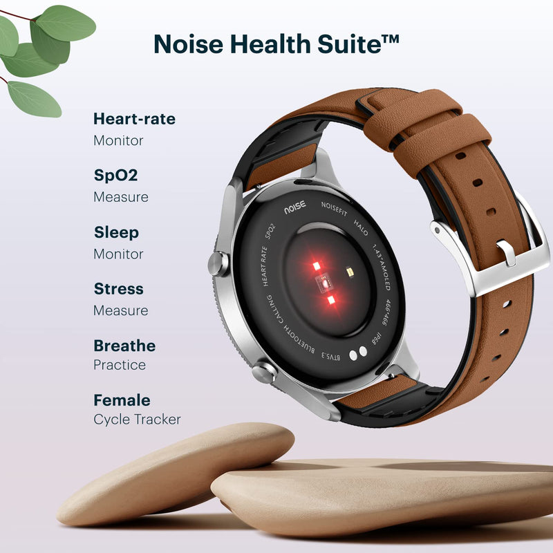 NoiseFit Halo 1.43" AMOLED Display, Bluetooth Calling Round Dial Smart Watch