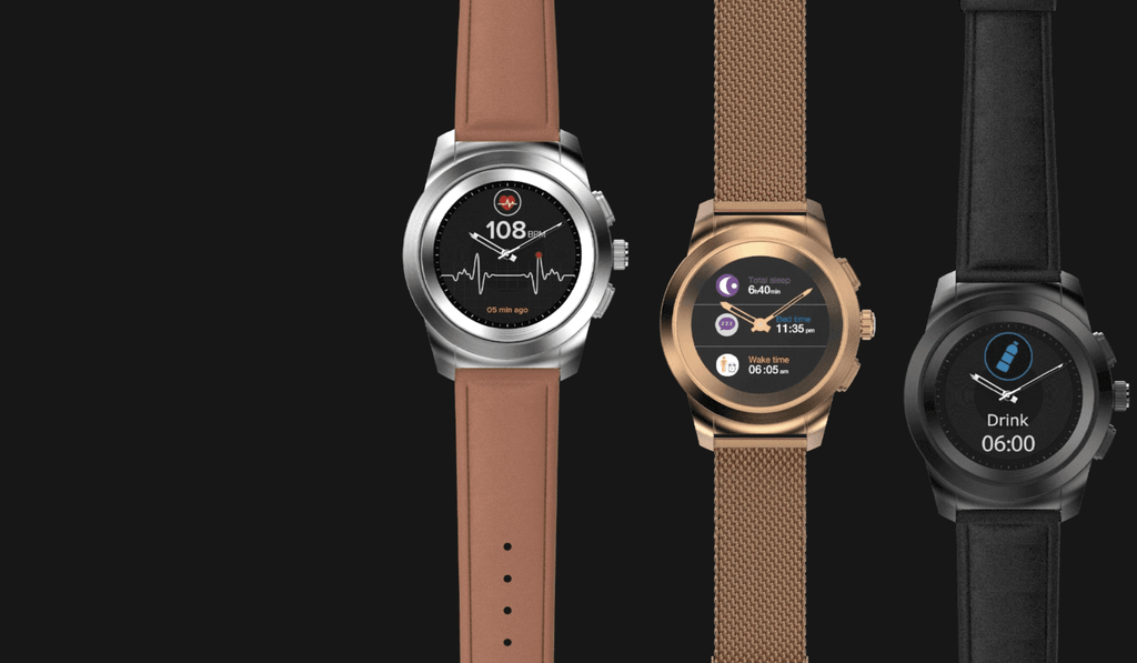 Noise noisefit fusion hybrid smart watch with milanese strap online