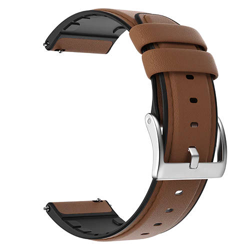 Hoop Leather Brown Watch Strap 22mm - BOGO