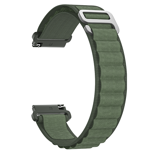 Hoop Nylon Link 22mm strap - Dark Green