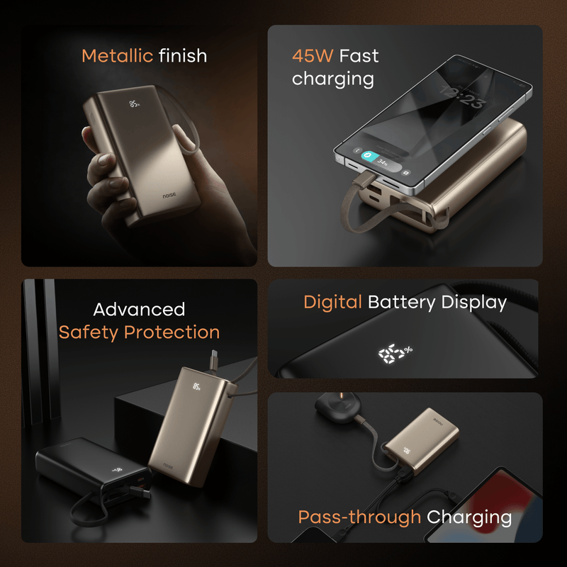 Noise Power Series 20k mAh With Wire Powerbank