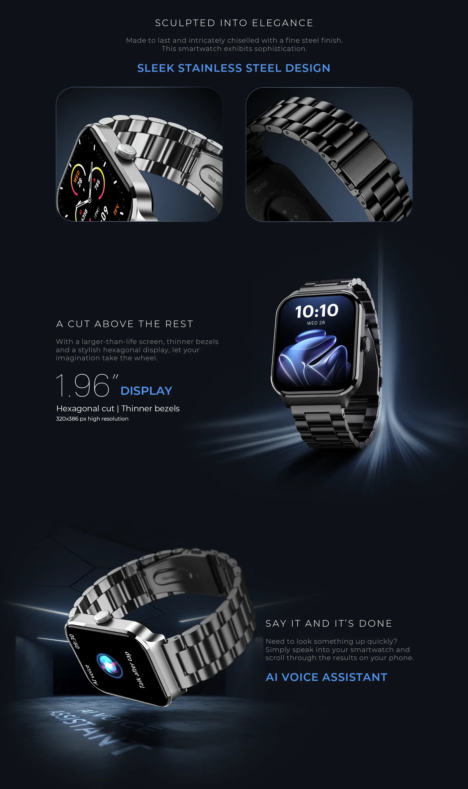 Noise ColorFit Canvas Smartwatch Elite Edition