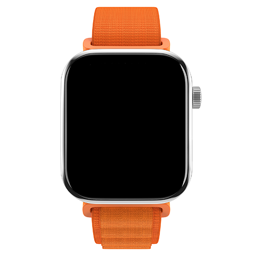 Orange / Leather / 22mm