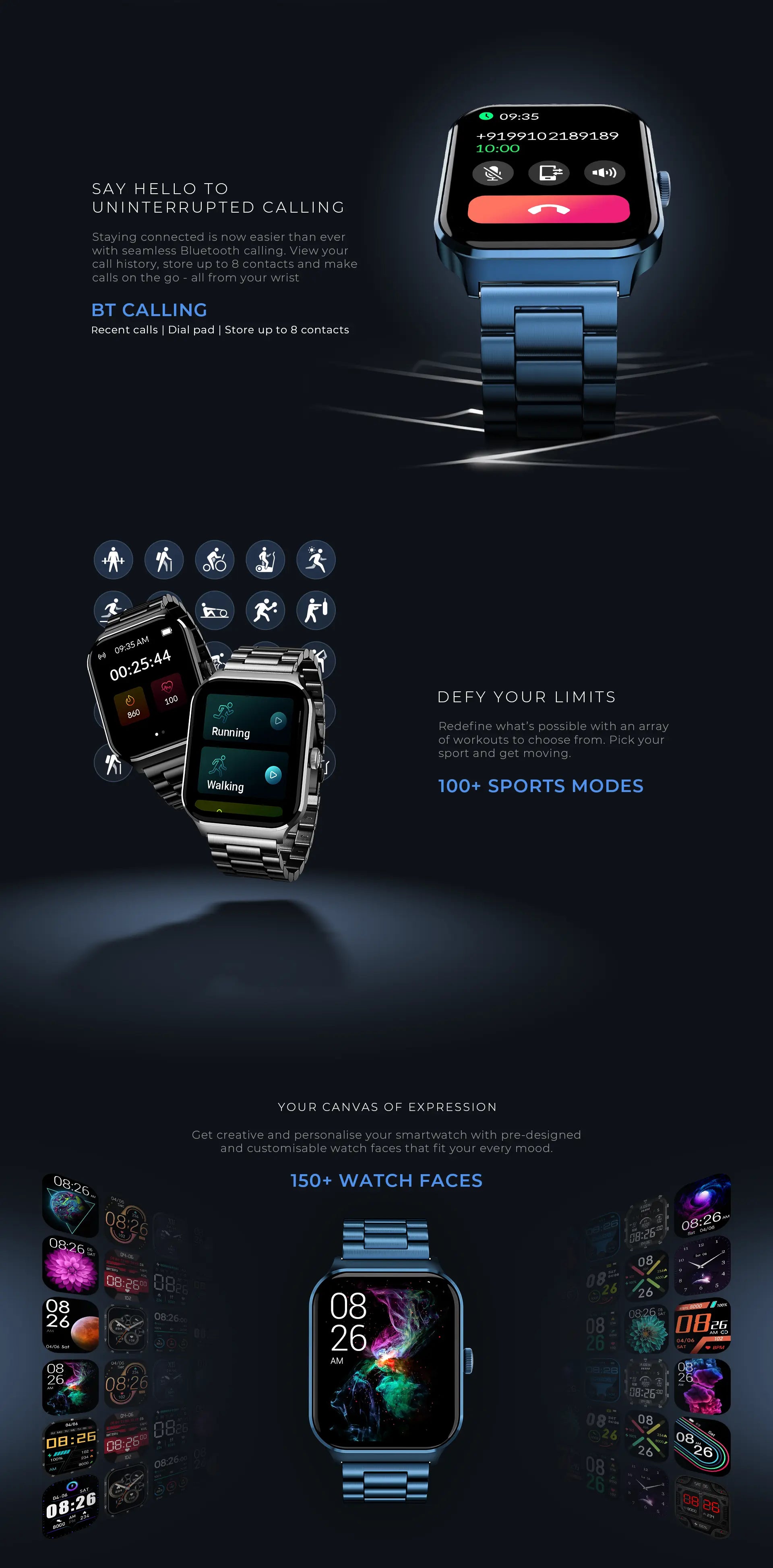 Noise ColorFit Canvas Smartwatch Elite Edition