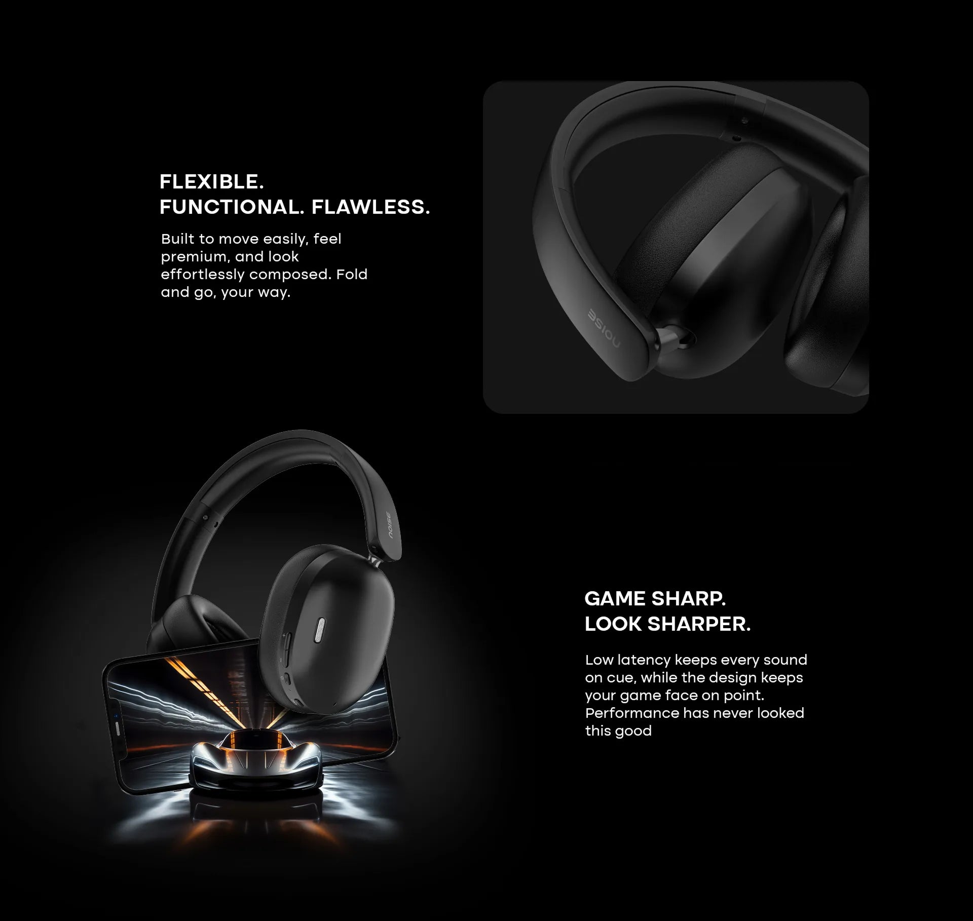 Noise Airwave Max XR Wireless Over-Ear Headphones with Active Noise Cancellation and 120-Hour Battery Life headphones price comparison image - view 11