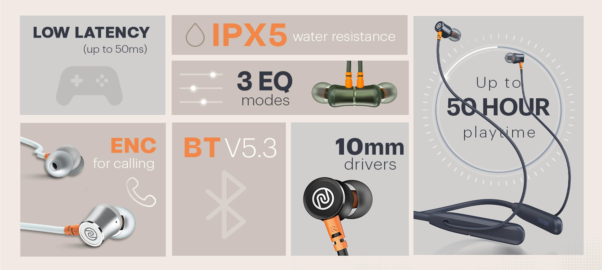 noise airwave neckband earphones