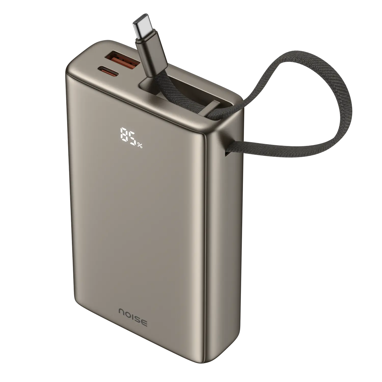 Noise Power Series 20k mAh With Wire Powerbank - 
Titanium