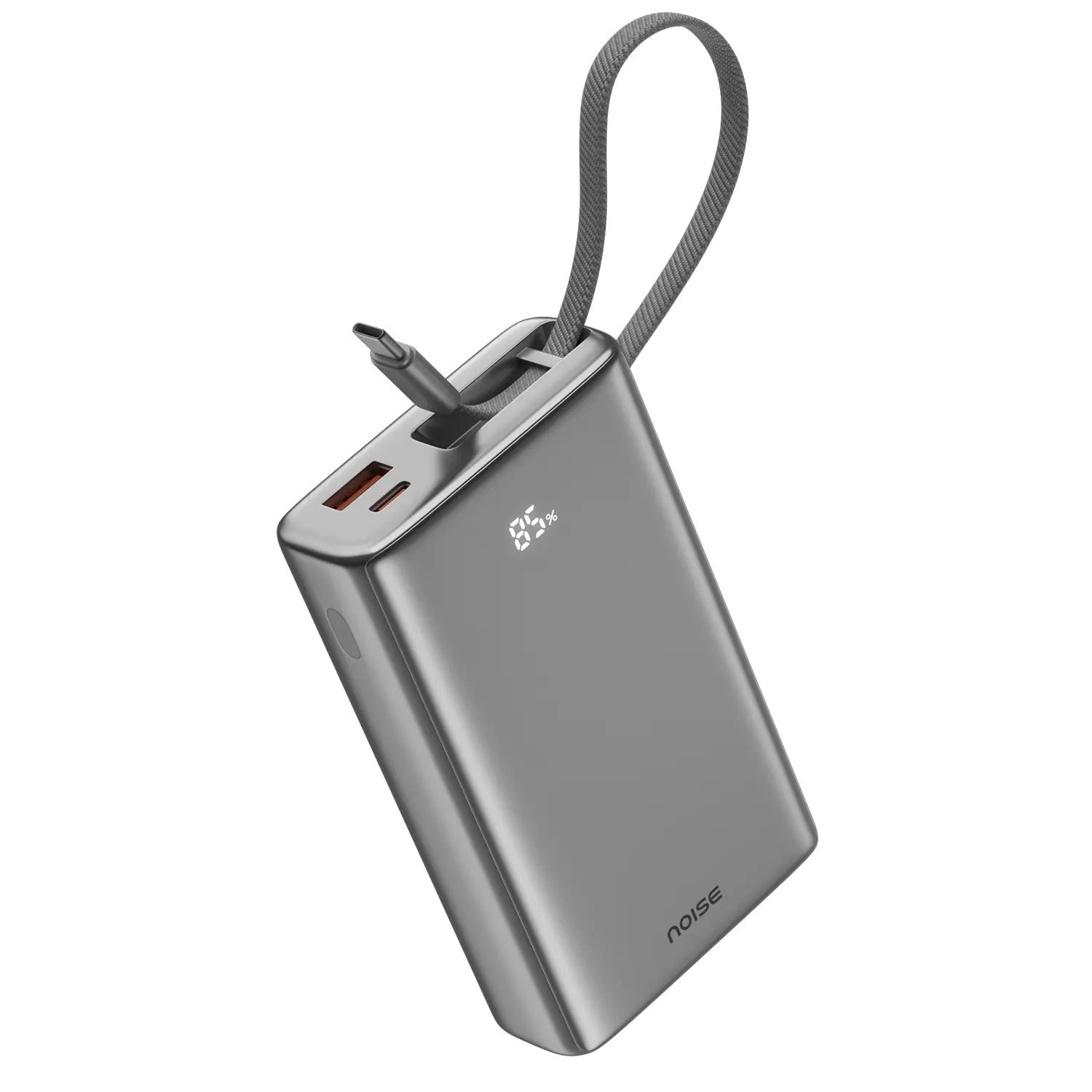 Noise Power Series 20k mAh With Wire Powerbank - 
Silver