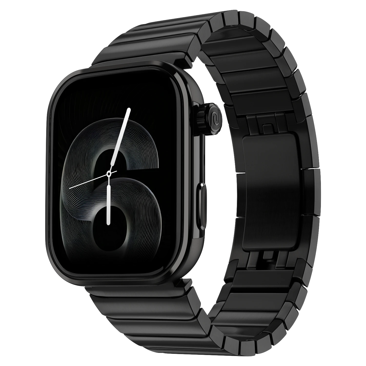 Noise ColorFit Pro 6 Max titanium Smart Watch - Chrome Black