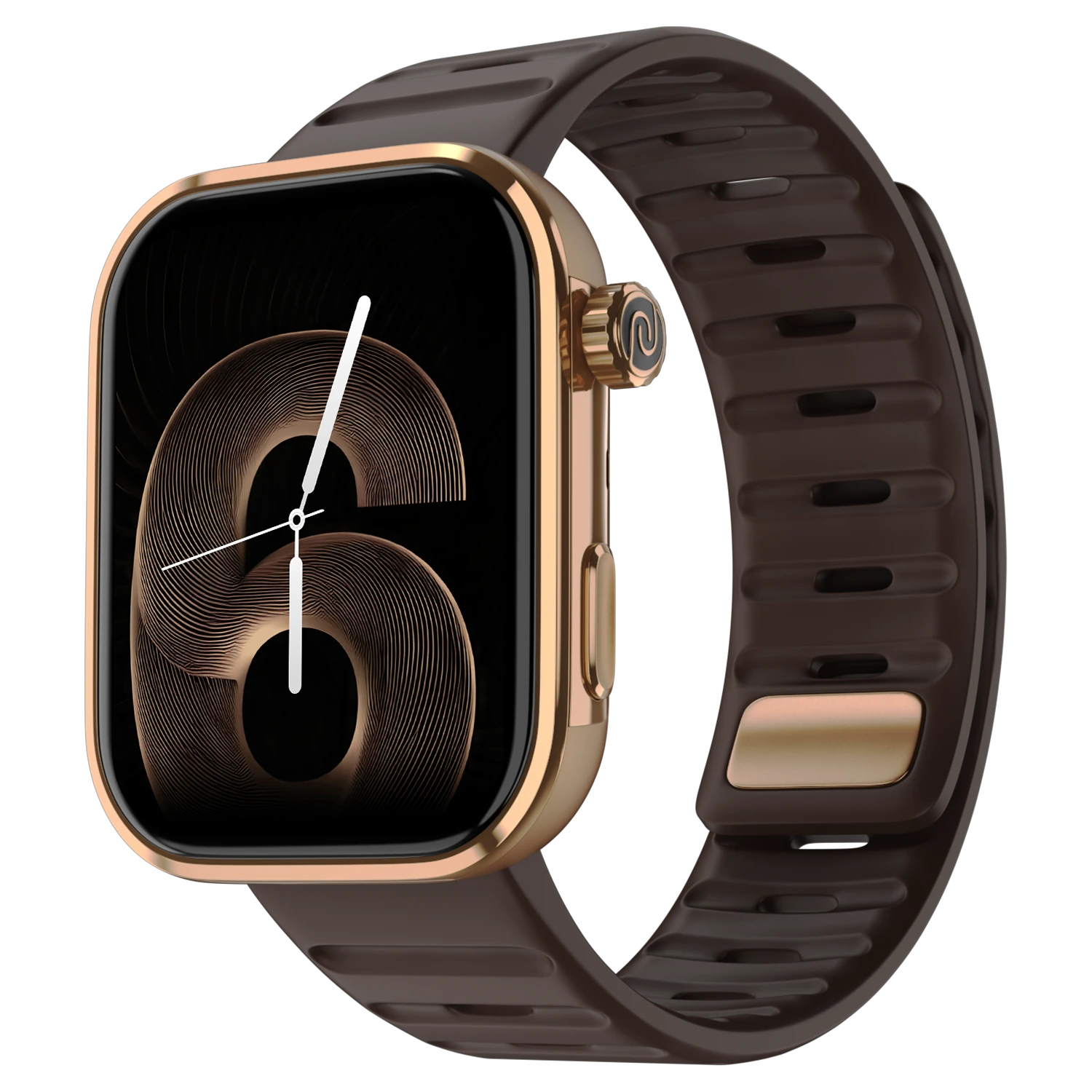 Noise ColorFit Pro 6 Max titanium Smart Watch - Signature Brown