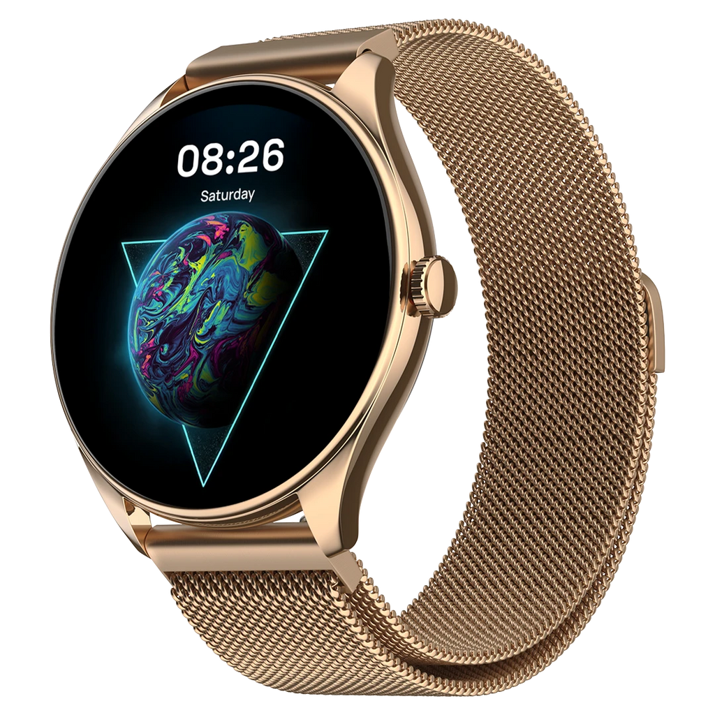 NoiseFit Twist 2 Smartwatch - ABHI Marketplace - Gold Link