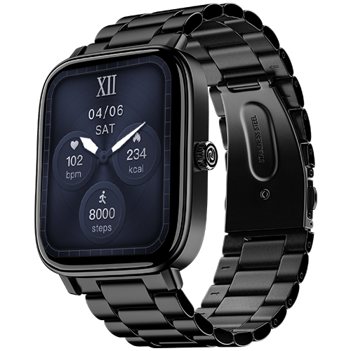 Noise ColorFit Pulse 2 Pro Smart Watch - Elite Edition - Elite Black