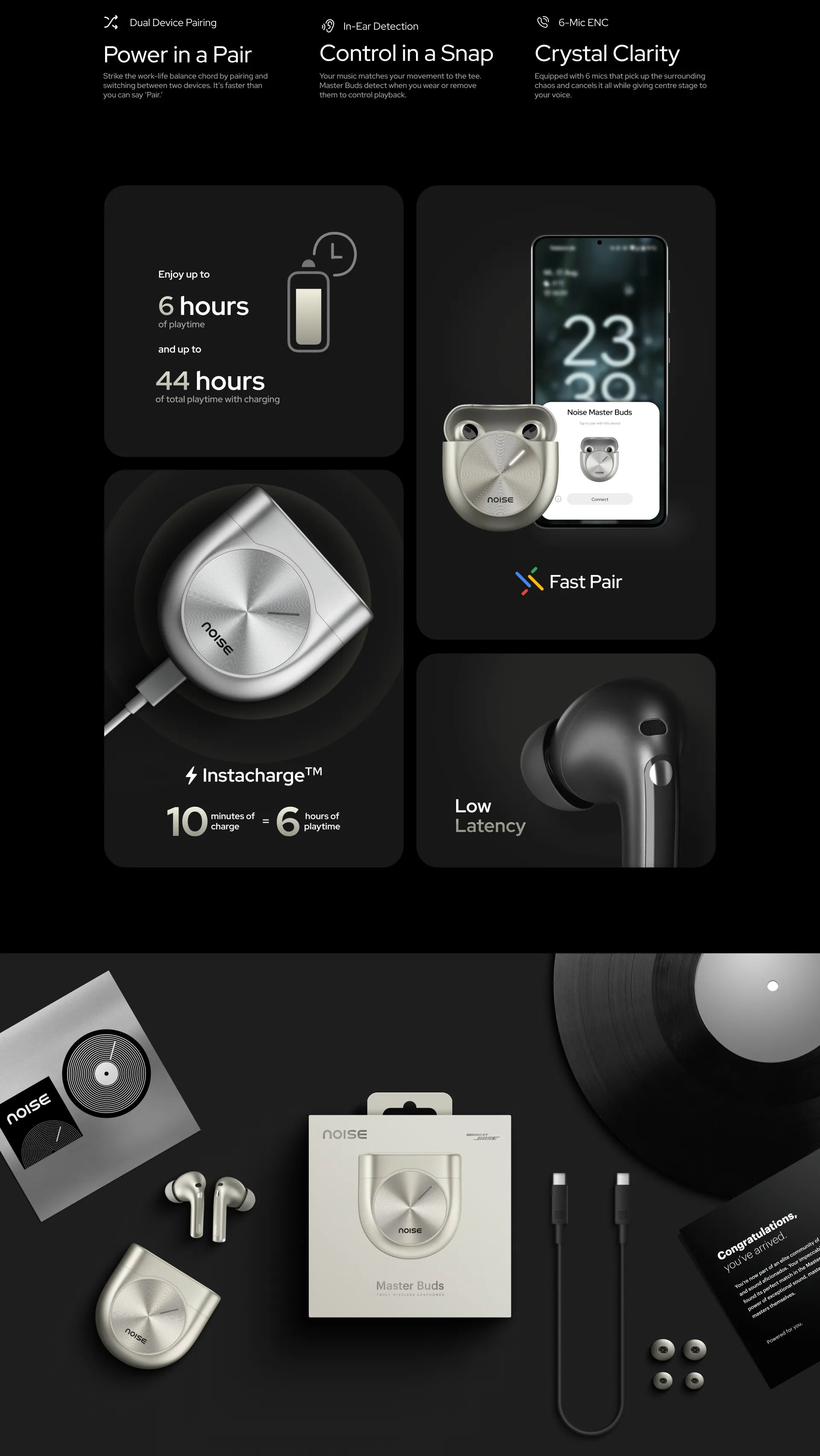 noise master buds truly wireless earbuds