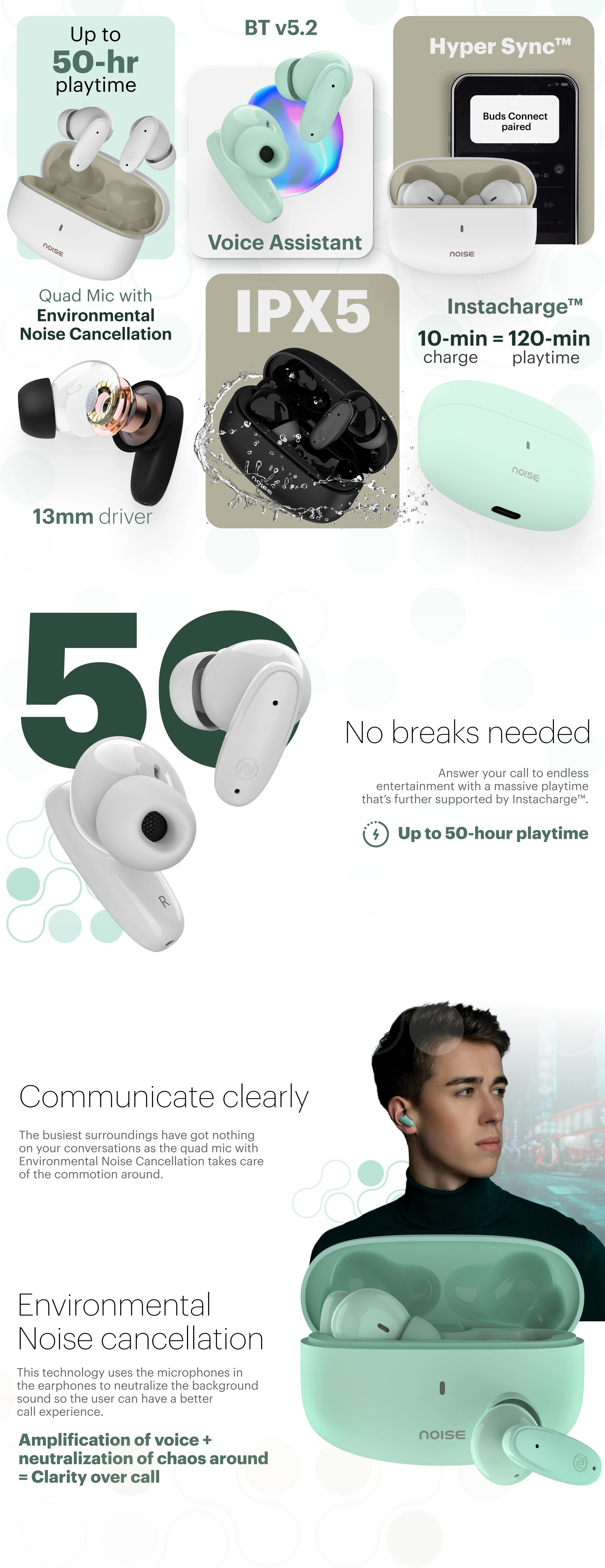 Noise Buds Connect Truly Wireless Earbuds