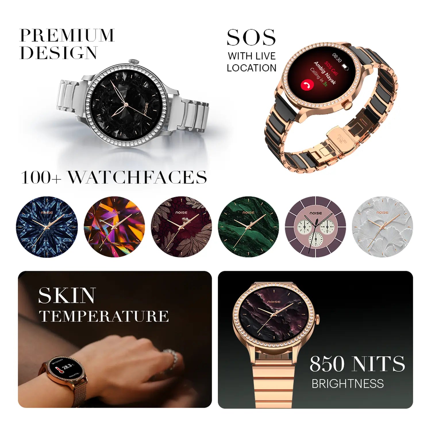 NoiseFit Diva Araya Smartwatch