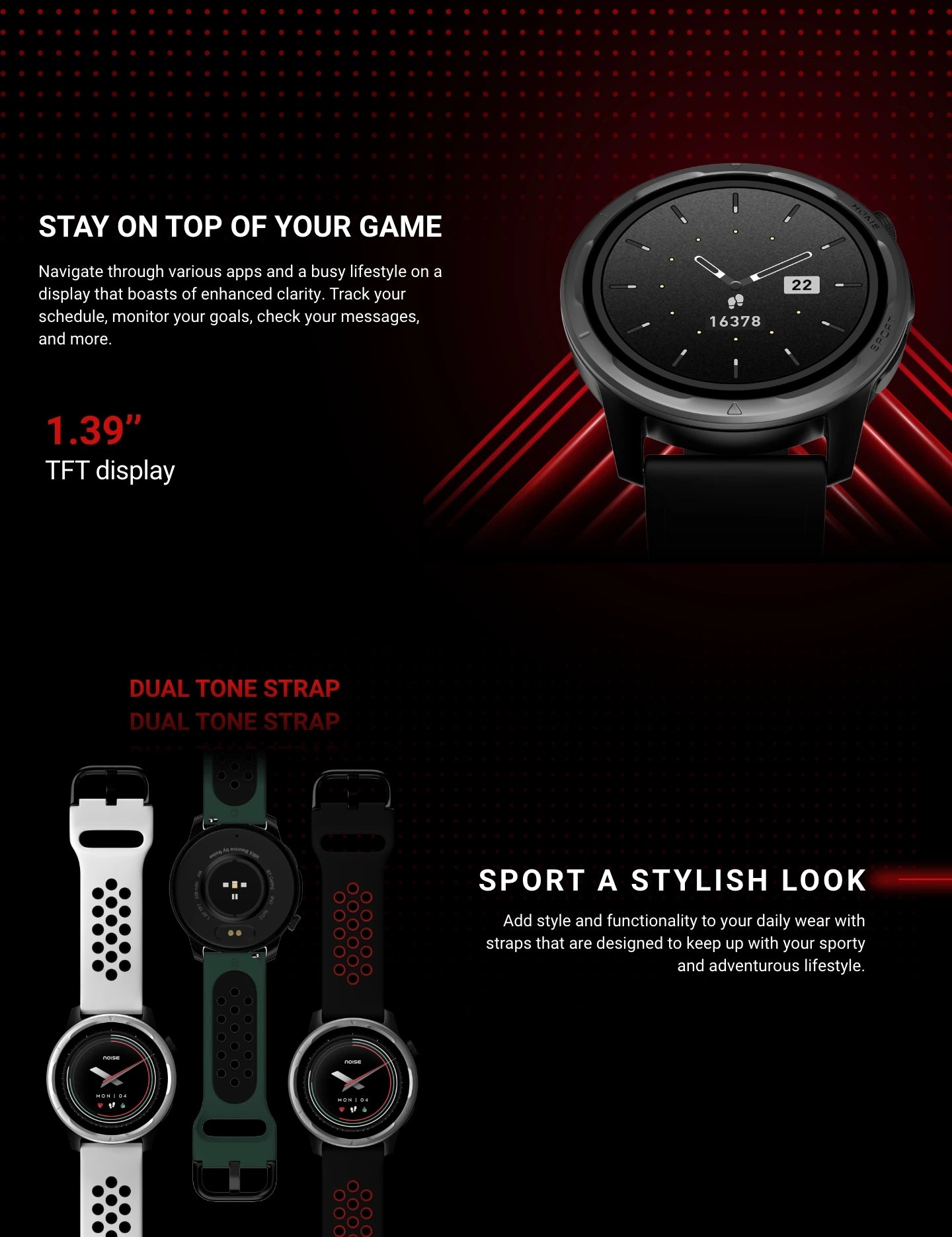 noise hrx bounce smartwatch