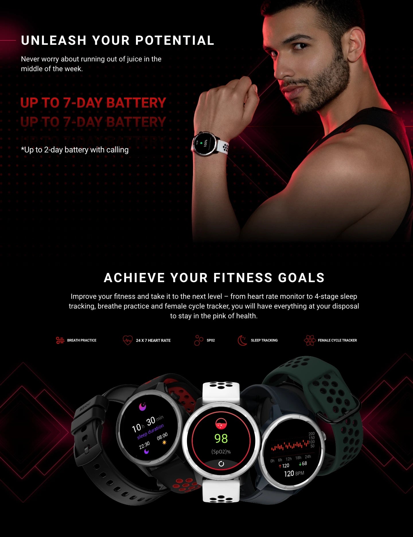 noise hrx bounce smartwatch