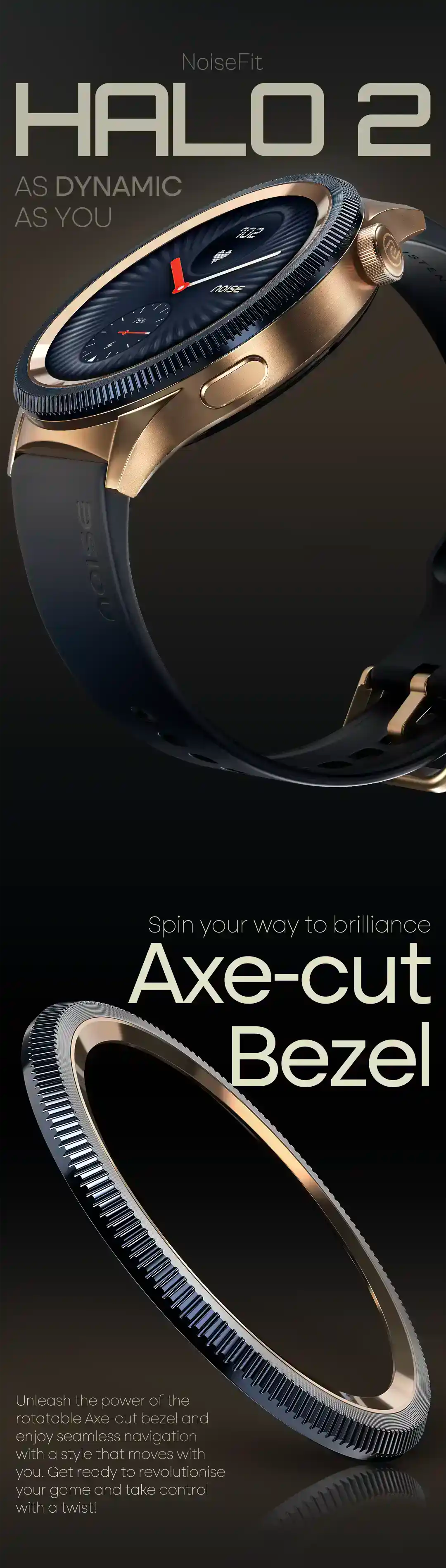 NoiseFit Halo Smartwatch At a special launch price Shop Now