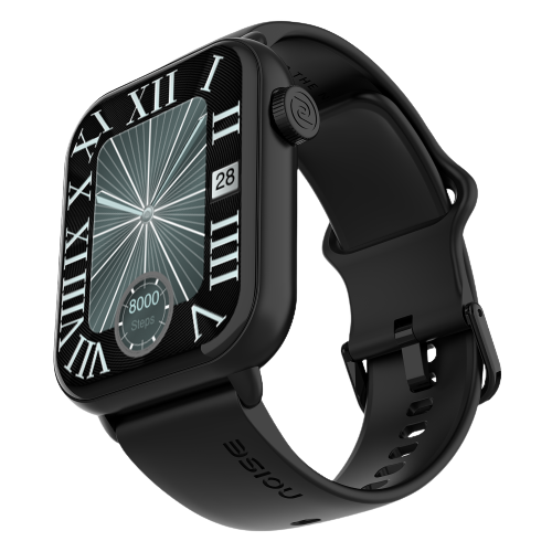 Noise Mighty BT Calling with 1.96" display, Metal Build & Functional Crown Smartwatch - Calm Blue