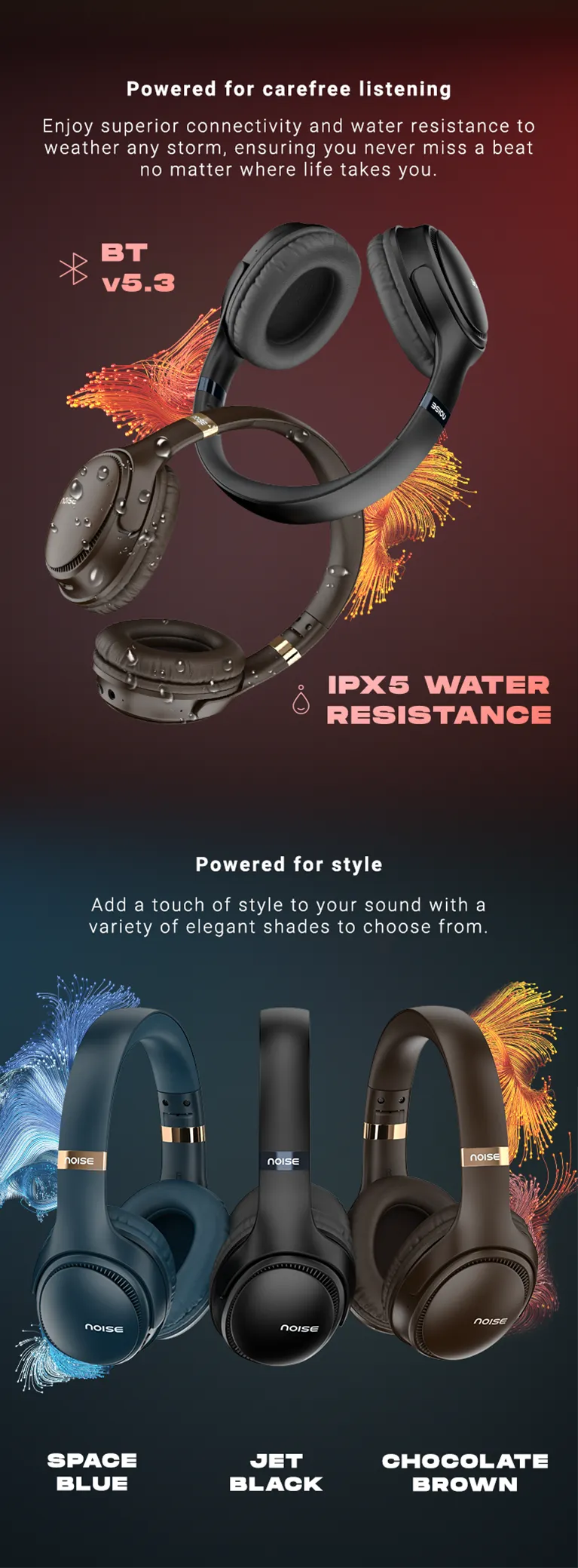 Noise Three Wireless Headphone Up to 70 Hours of Playtime