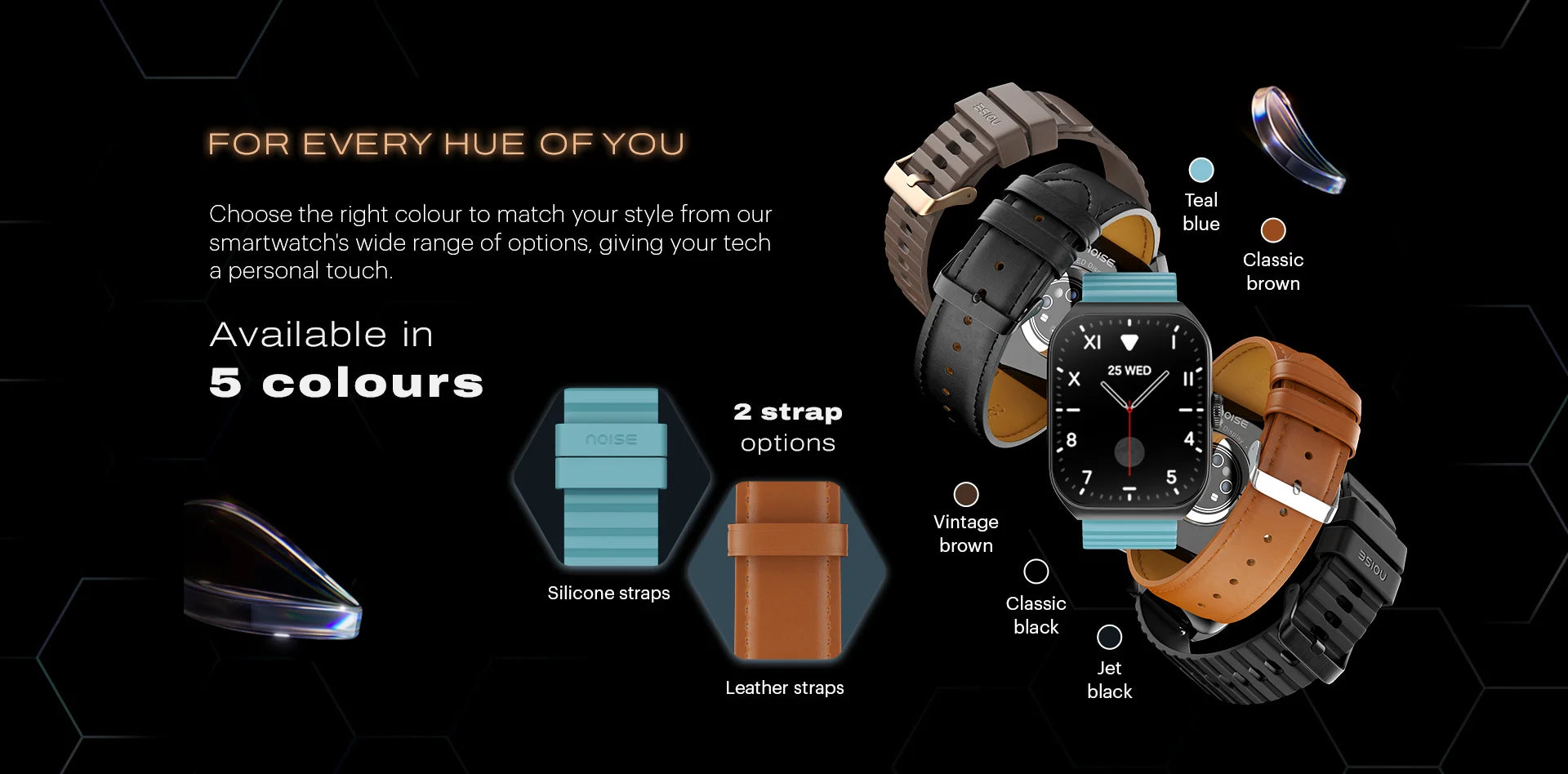 noise colorfit hexa smart watch