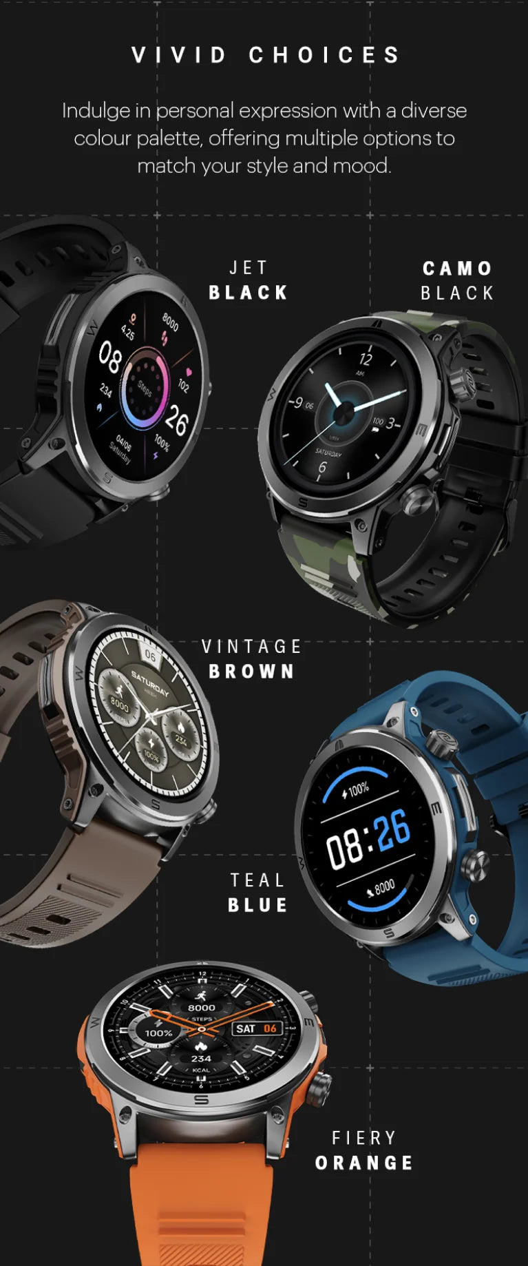 NoiseFit Endeavour Smart Watch AMOLED Display Buy Now