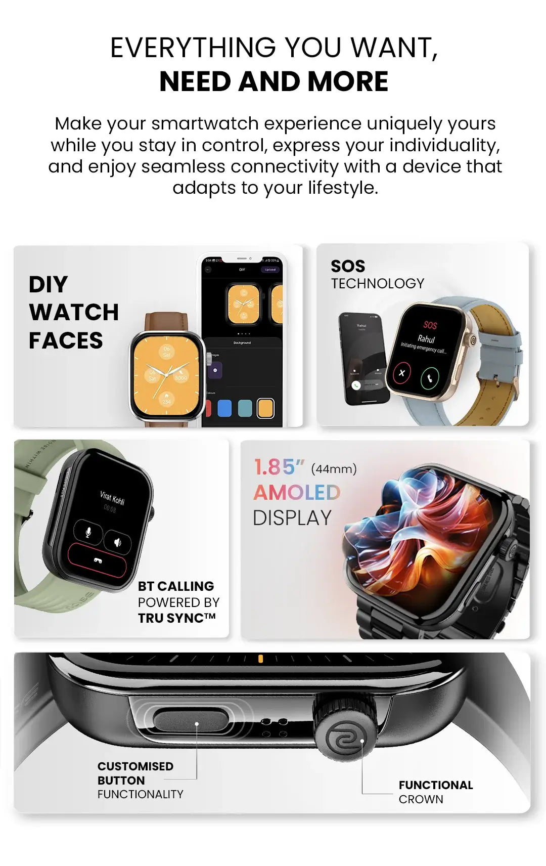 Noise ColorFit Pro Smart Watch AMOLED Display Buy Now