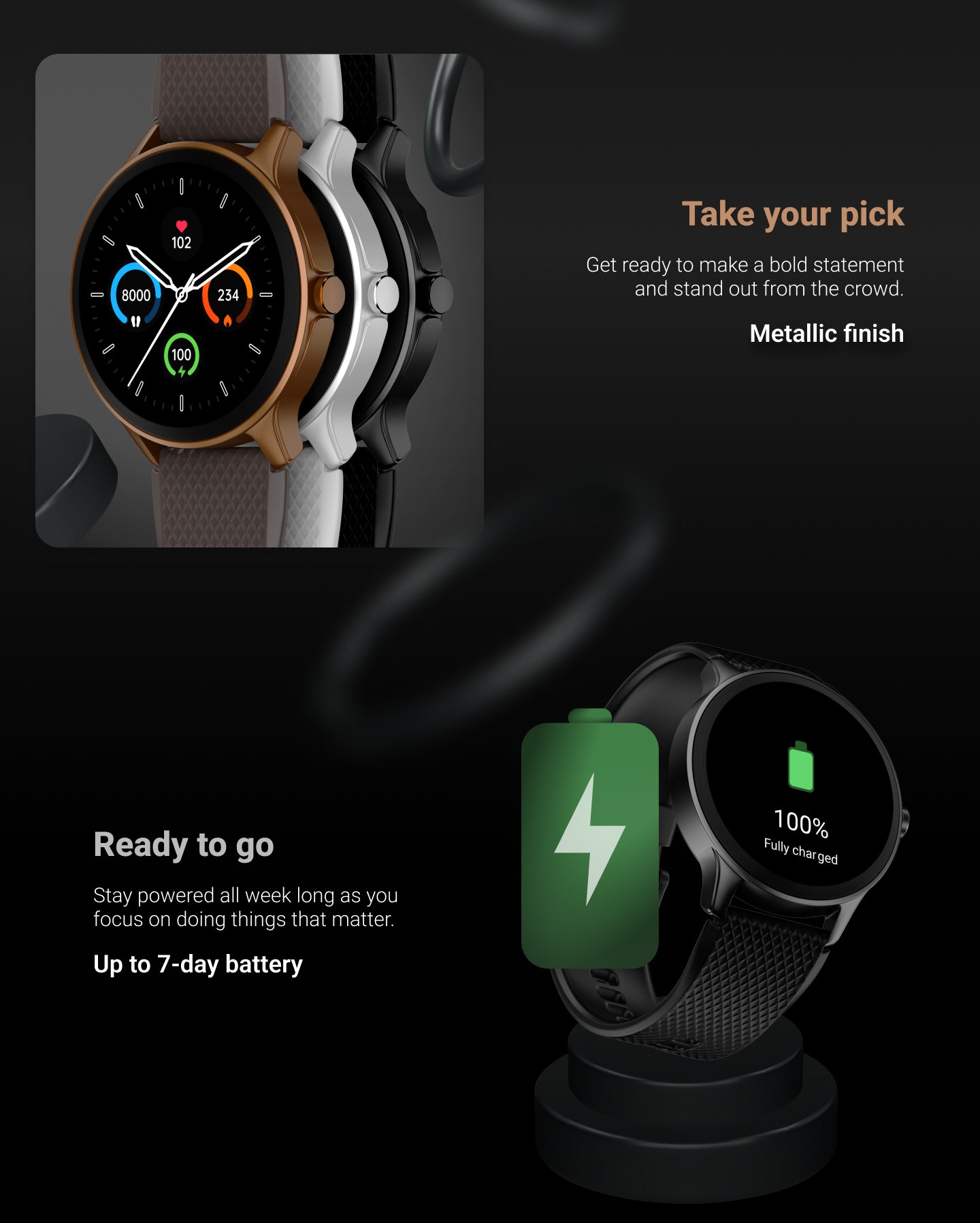 Noise NoiseFit Curve BT Calling Smartwatch