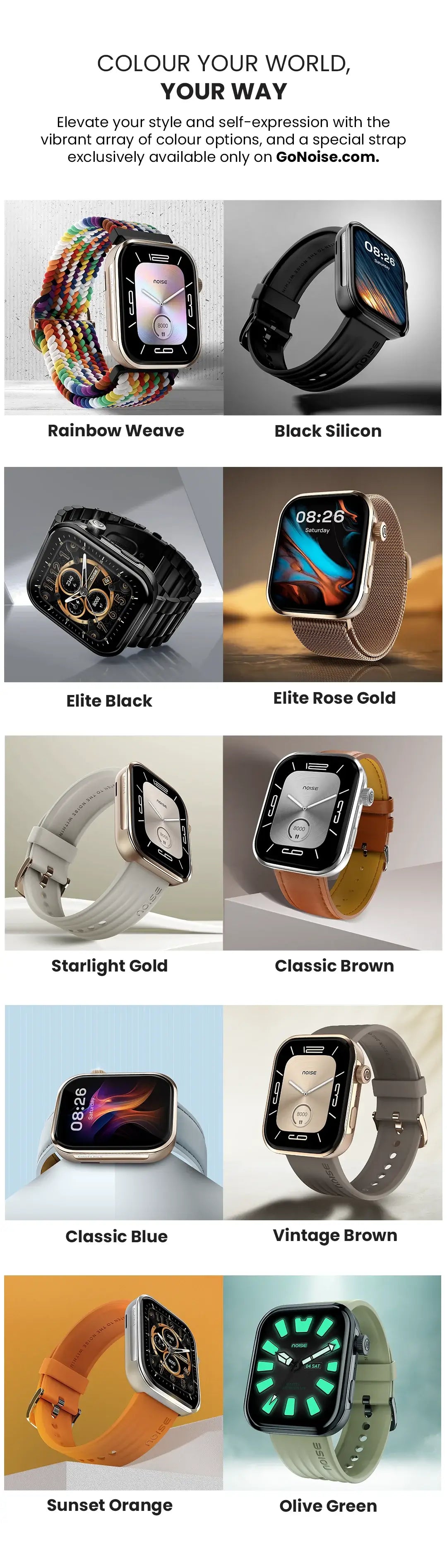 Noise ColorFit Pro 5 Smart Watch 1.85
