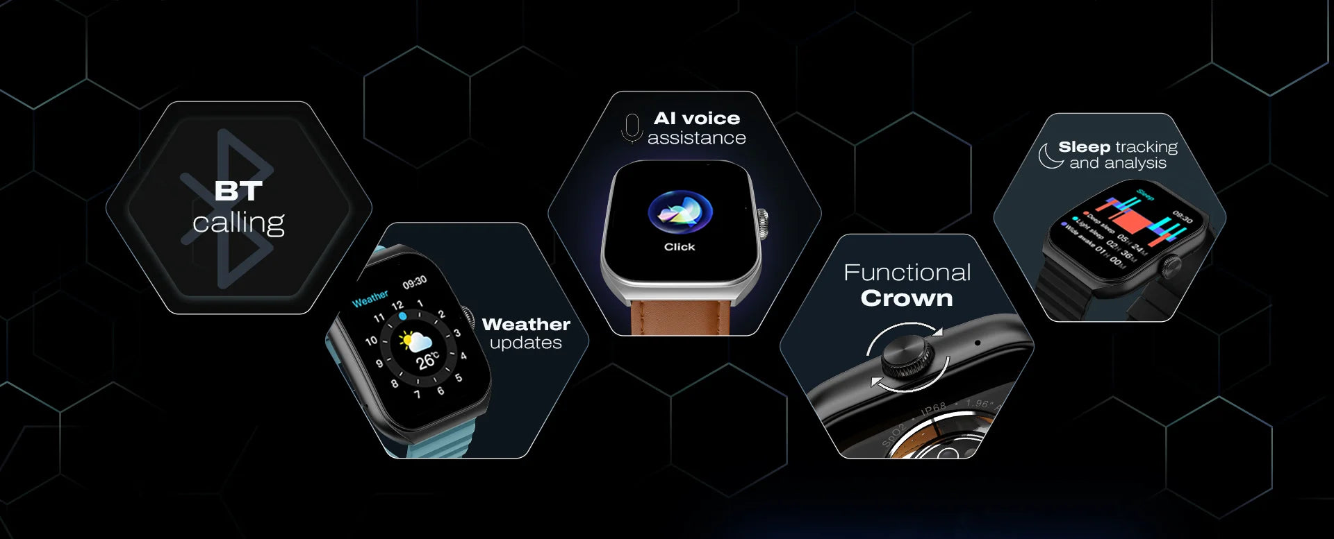 noise colorfit hexa smart watch