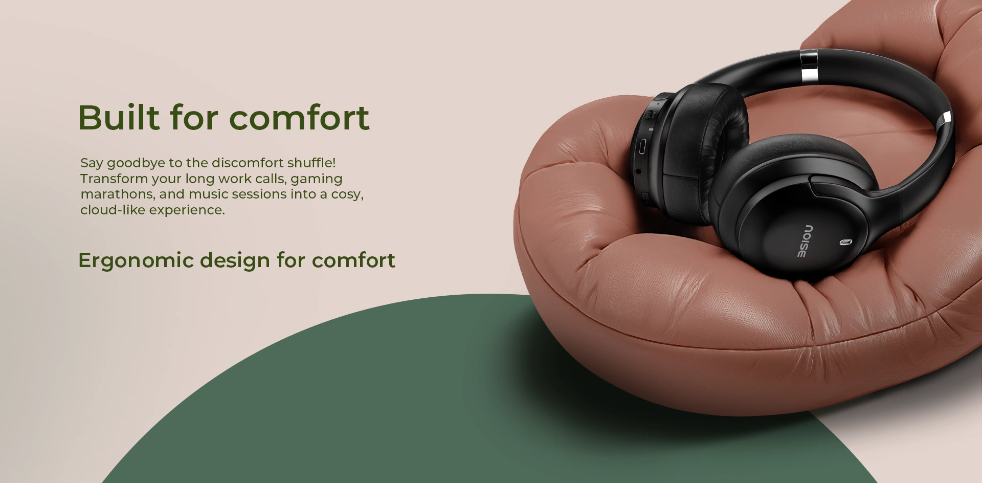Noise Airwave Max 4 Wireless Over-Ear Headphones with Active Noise Cancellation and 70-Hour Battery Life headphones price comparison image - view 9