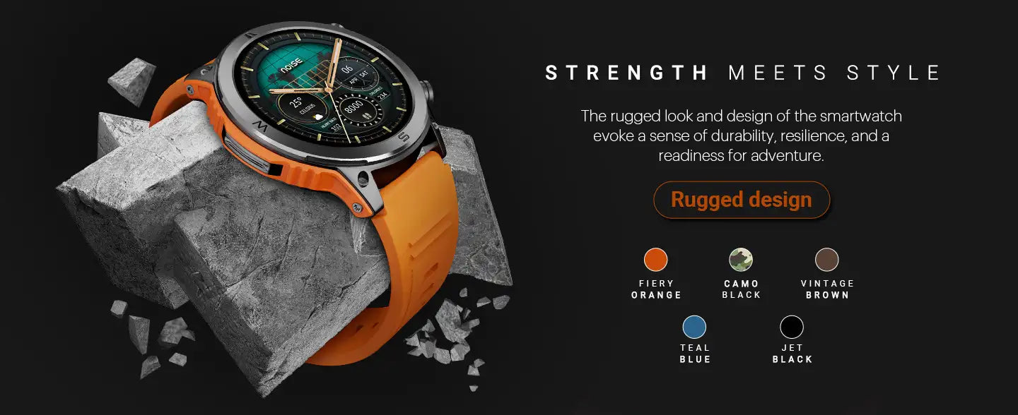 Noise Endeavour Rugged Design 1.46 AMOLED Display Smart Watch