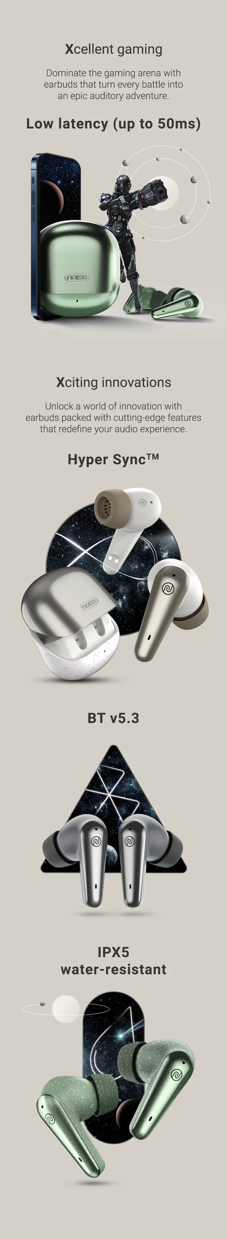 Noise Buds X Prime Truly Wireless Earbuds Massive 120 Hours Playtime