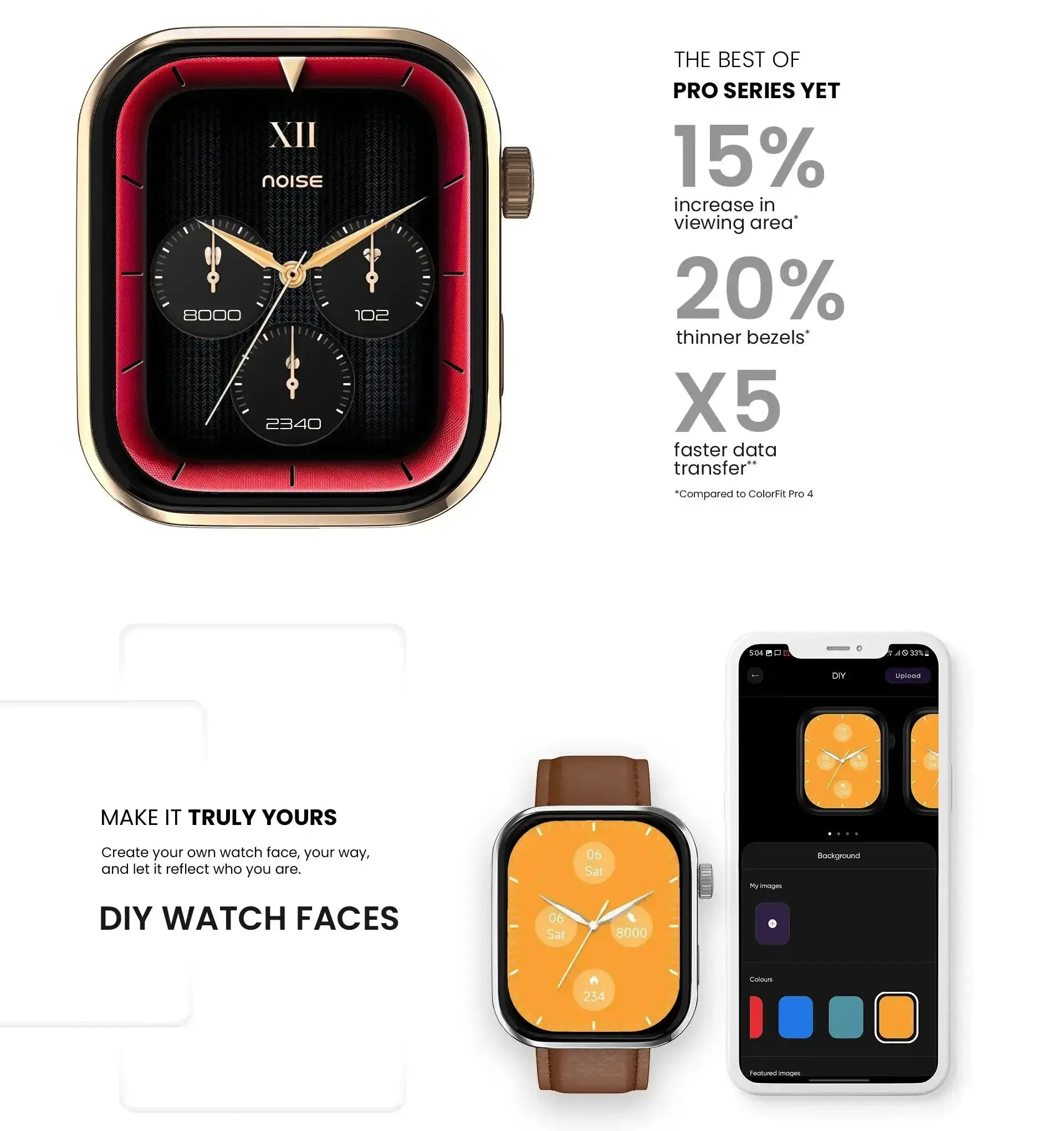 noise colorfit pro 5 smart watch
