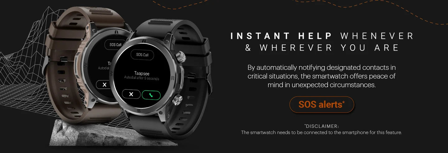 Noise Endeavour Rugged Design 1.46 AMOLED Display Smart Watch