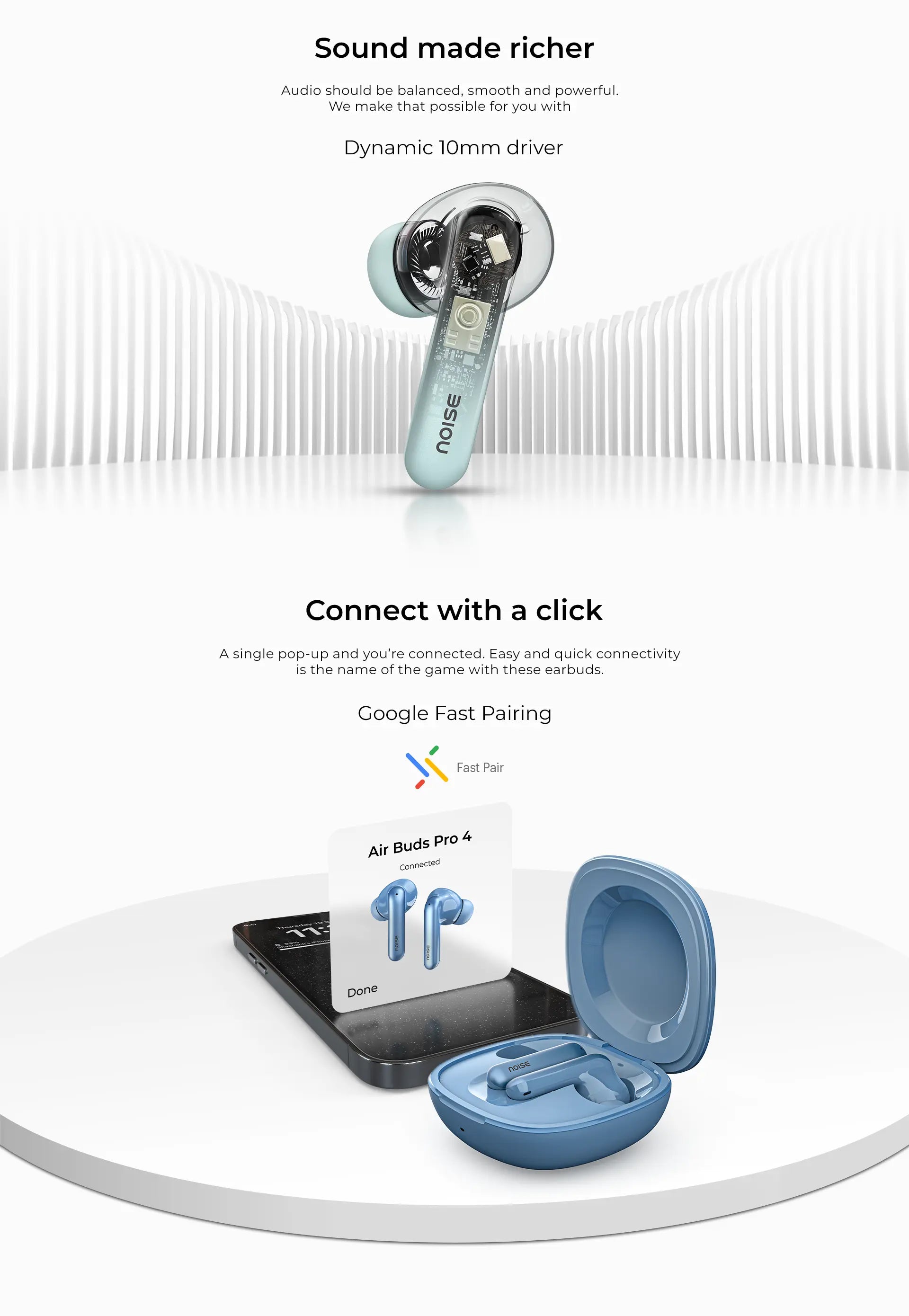 noise air buds pro 4 earbuds