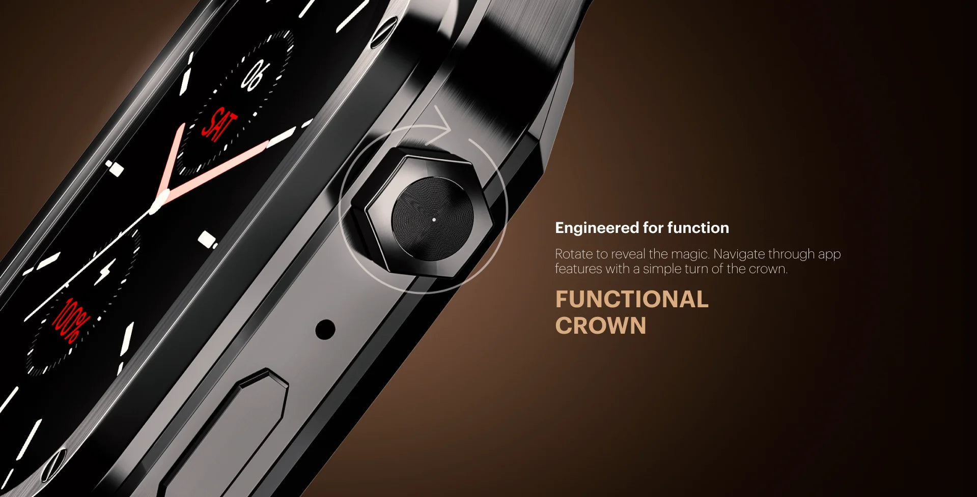noise colorfit chrome smart watch