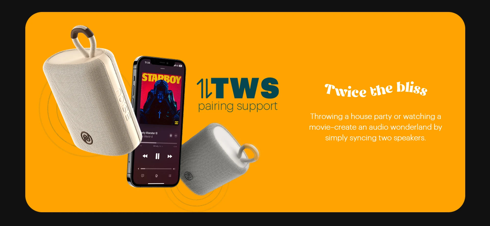 noise vibe 2 5w wireless speaker