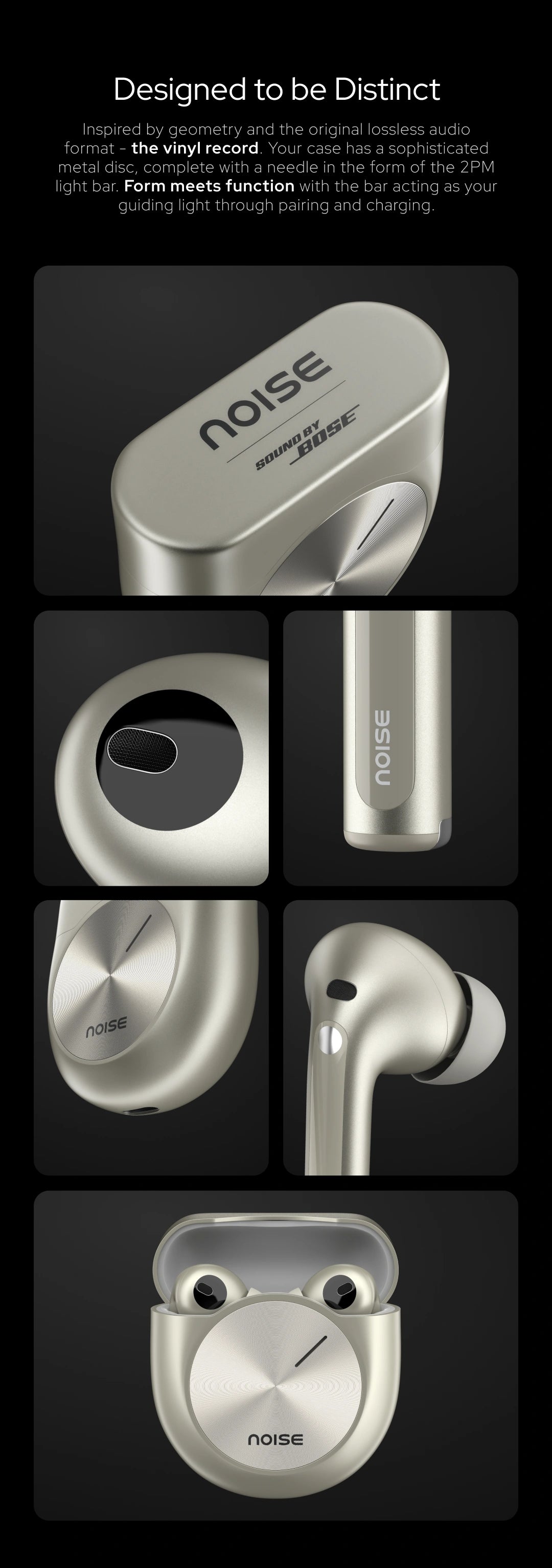 ト*ー様 BOSE監修Masterbuds noise soundbybose Noise Master Buds, Sound by Bose in-Ear Bluetooth Earbuds, Up to