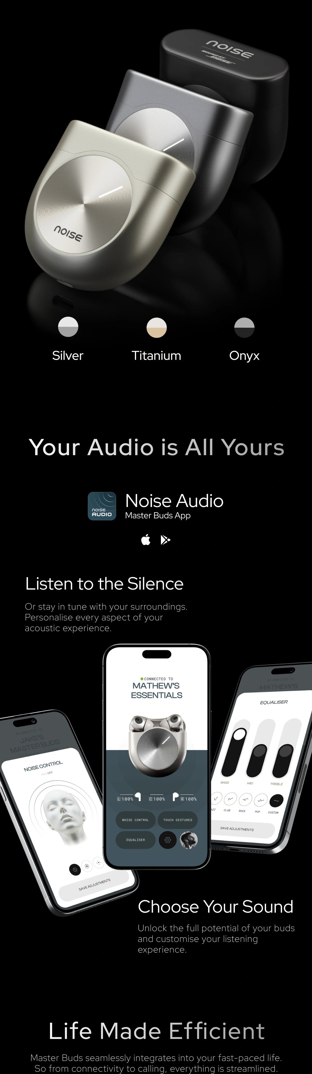 Noise Master Buds | Sound by Bose Technology & IPX5