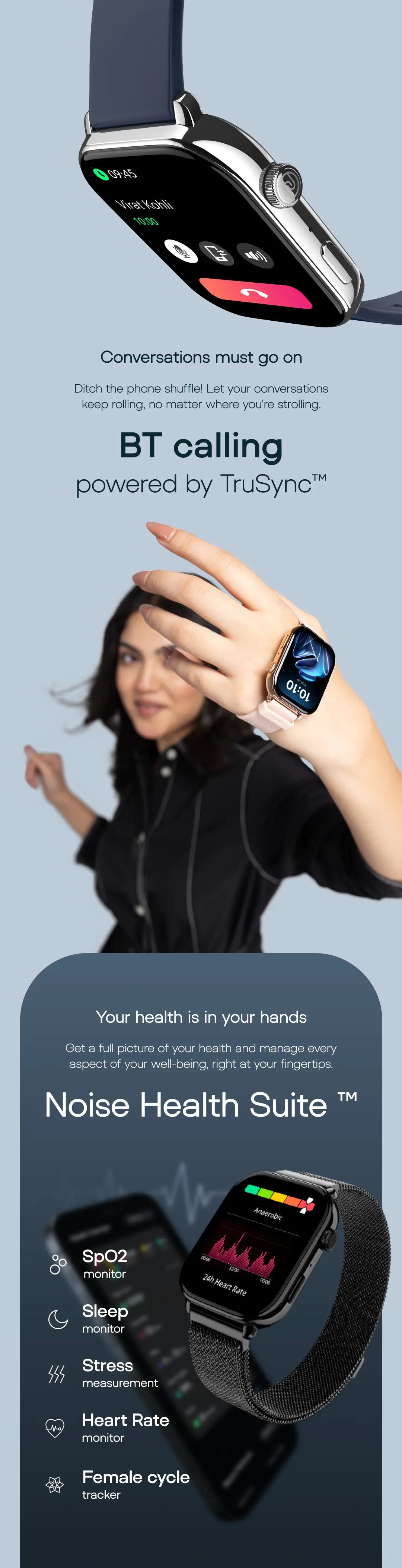 Noise ColorFit Pulse Max Smart Watch New Launch AI Create