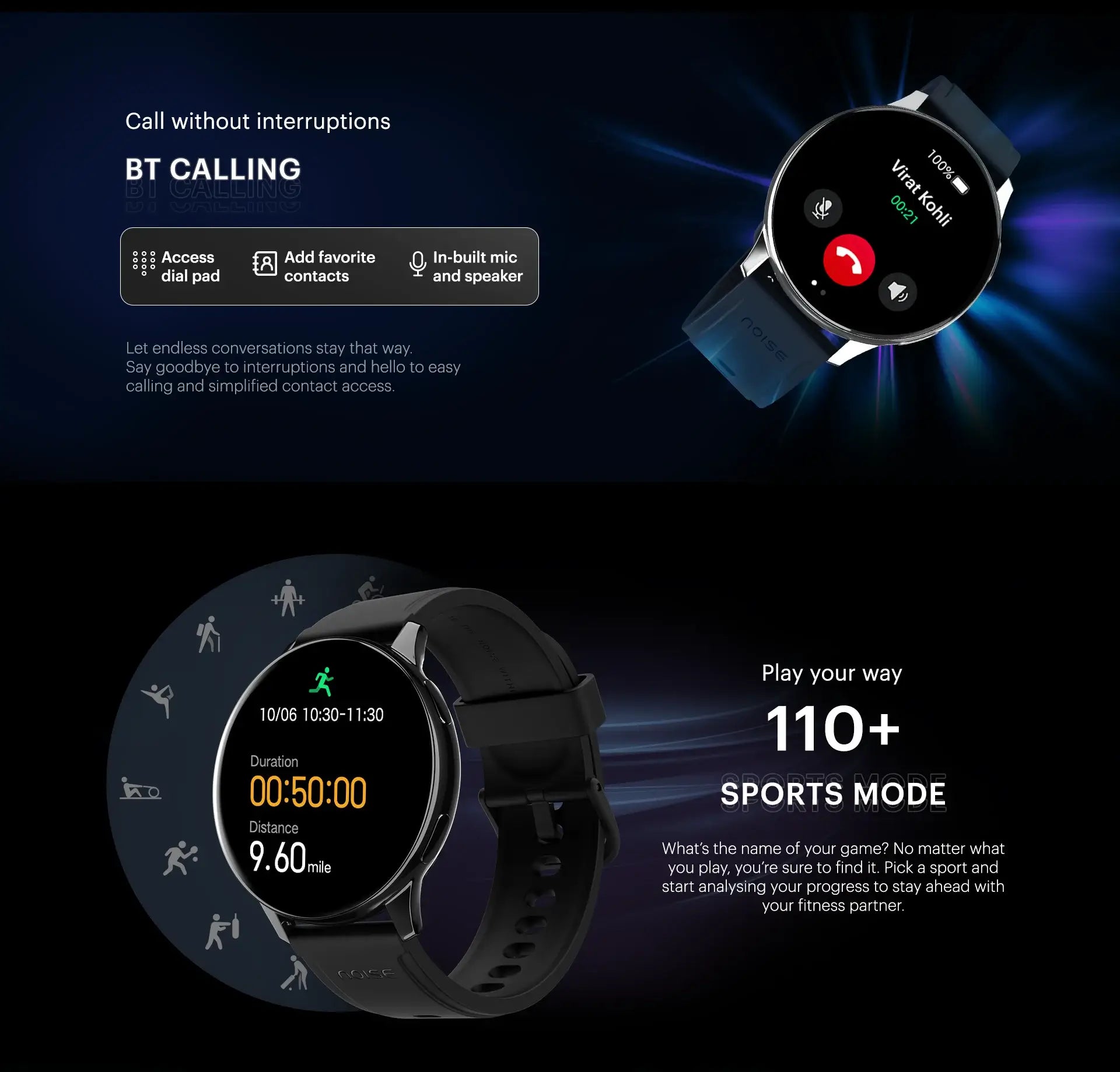 noisefit vortex plus smart watch
