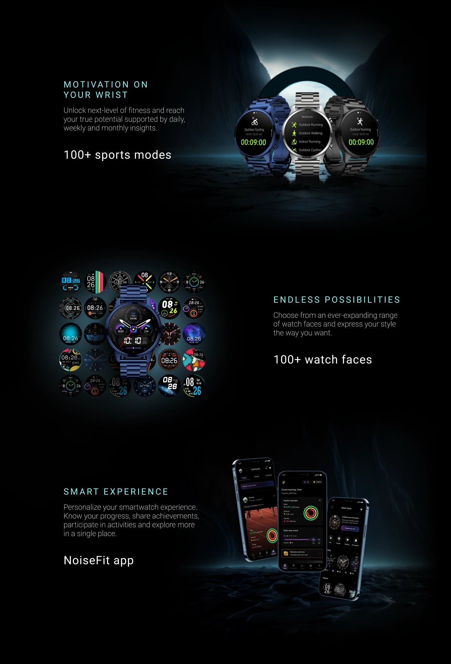 noisefit halo plus smartwatch