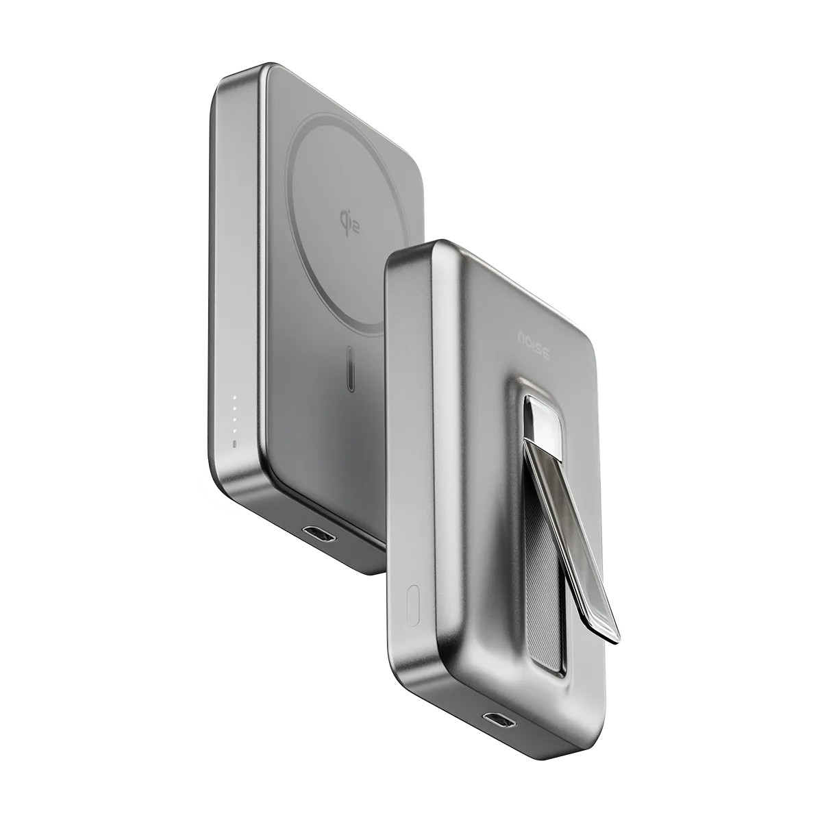 Noise Power Series 10000 mAh Wireless Magsafe Qi2 Powerbank - Silver