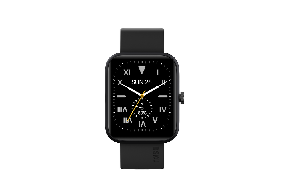 Noise ColorFit Caliber Max Smartwatch - ABHI Exclusive - Jet Black